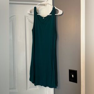 Tank dress teal green size medium